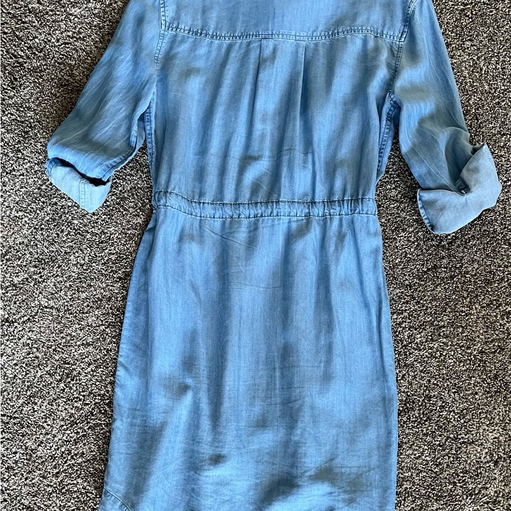 Athleta Denim Blue Shirt Dress - Picture 3 of 9